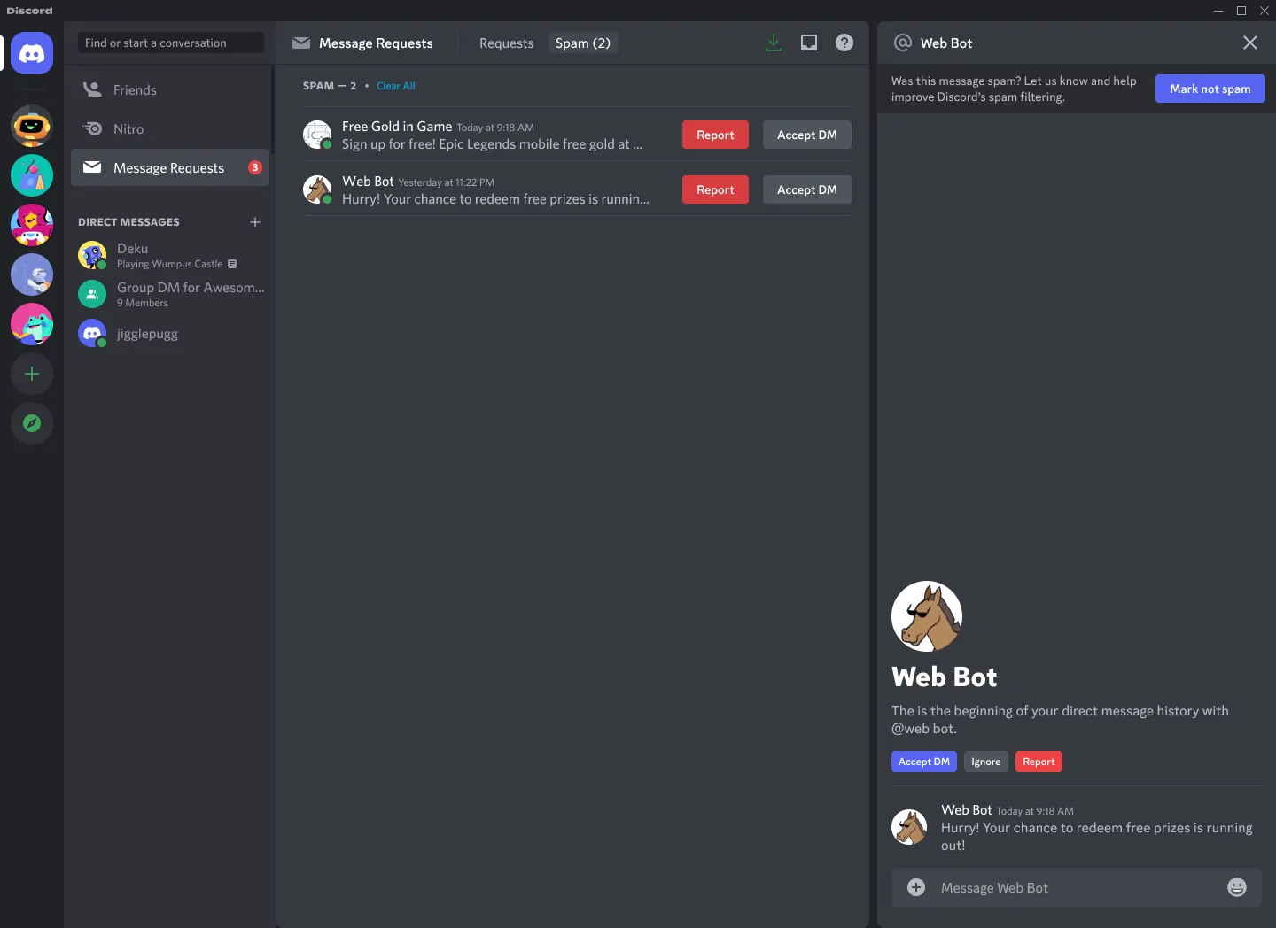 Comprar DM Masivos Discord